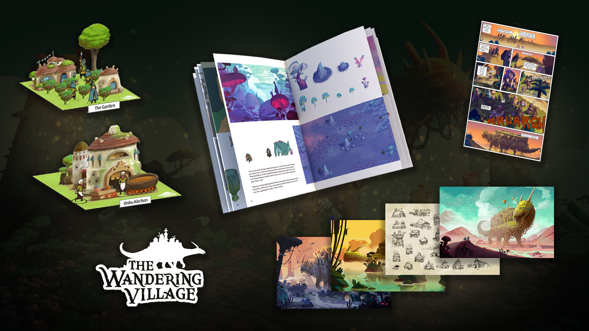 The Wandering Village: Artbook, Wallpapers and Goodies Pack Featured Screenshot #1