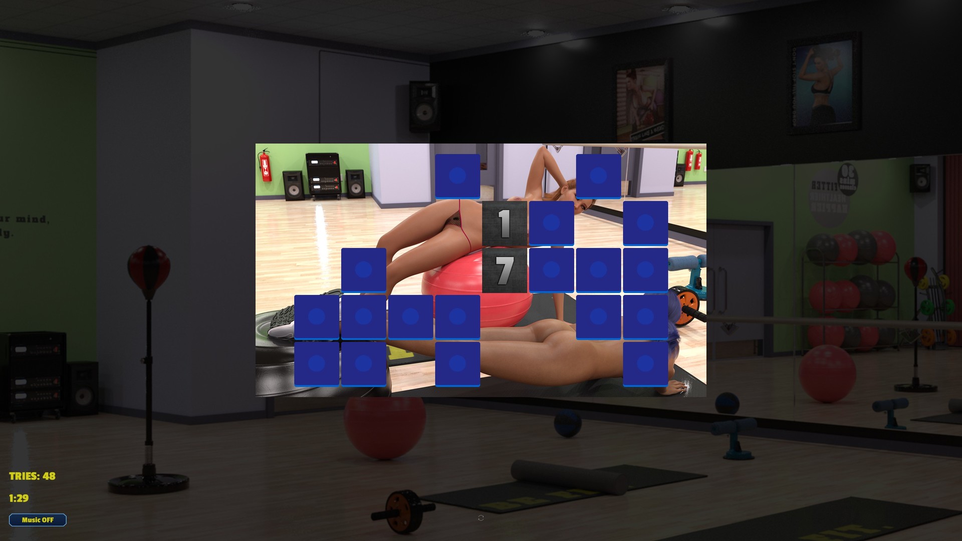 Memory Puzzle - Futanari Gym screenshot 1