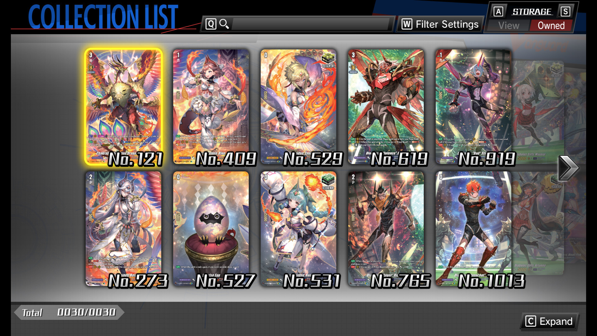 Cardfight!! Vanguard DD: Rare Card Set 08 [D-SS01]: Festival Collection 2021 #0