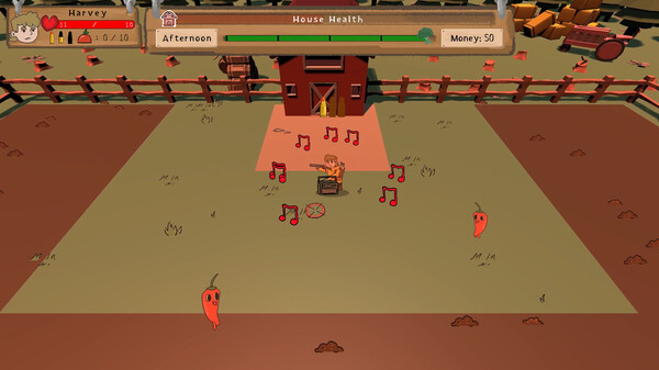 Cursed Crops game for Linux 1