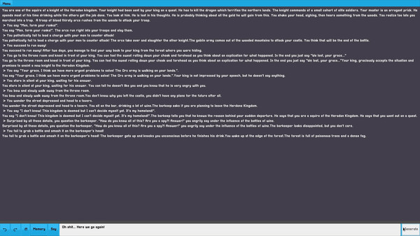 Скриншот из AIdventure