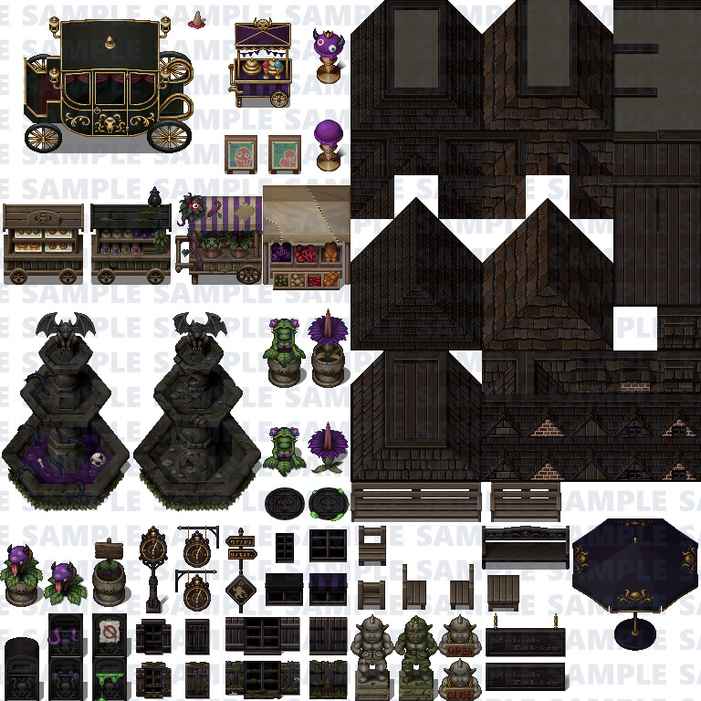 RPG Maker MV - Creepy Land Tileset Pack Plus #7
