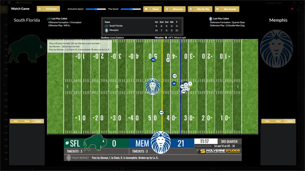 Скриншот из Draft Day Sports: College Football 2023