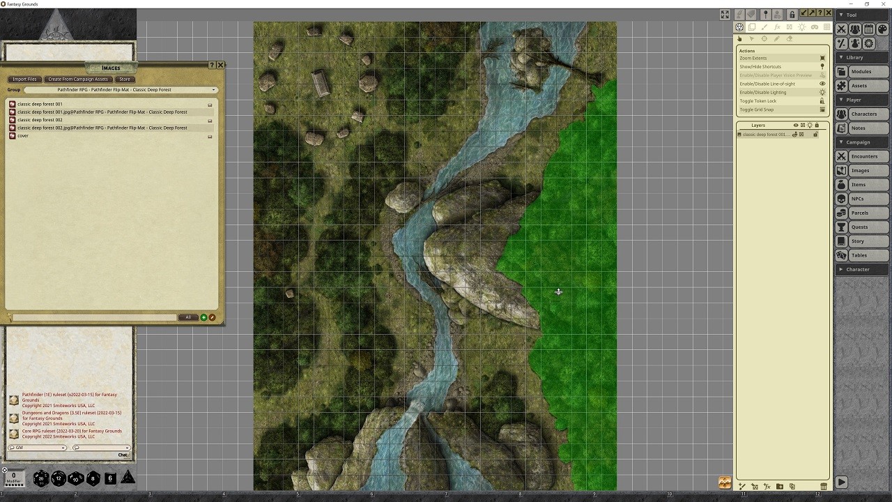 Fantasy Grounds - Pathfinder RPG - Pathfinder Flip-Mat - Classic Deep Forest Featured Screenshot #1