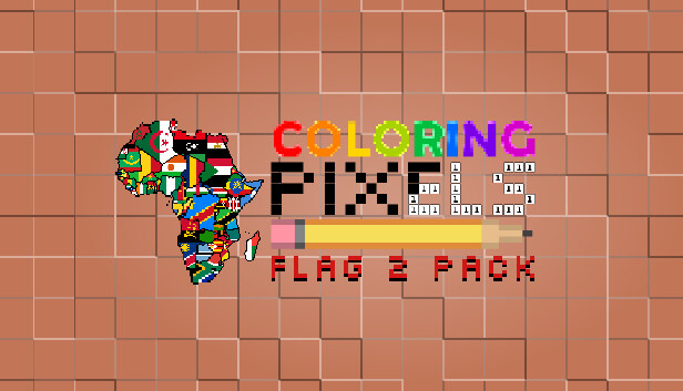 Country Flag Maps Color by Number - FREE Pixel Art Game - Coloring