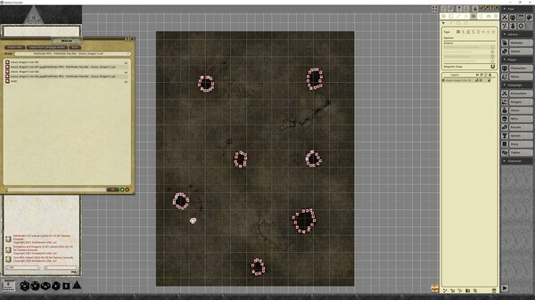 Fantasy Grounds - Pathfinder RPG - Pathfinder Flip-Mat - Classic Dragon's Lair