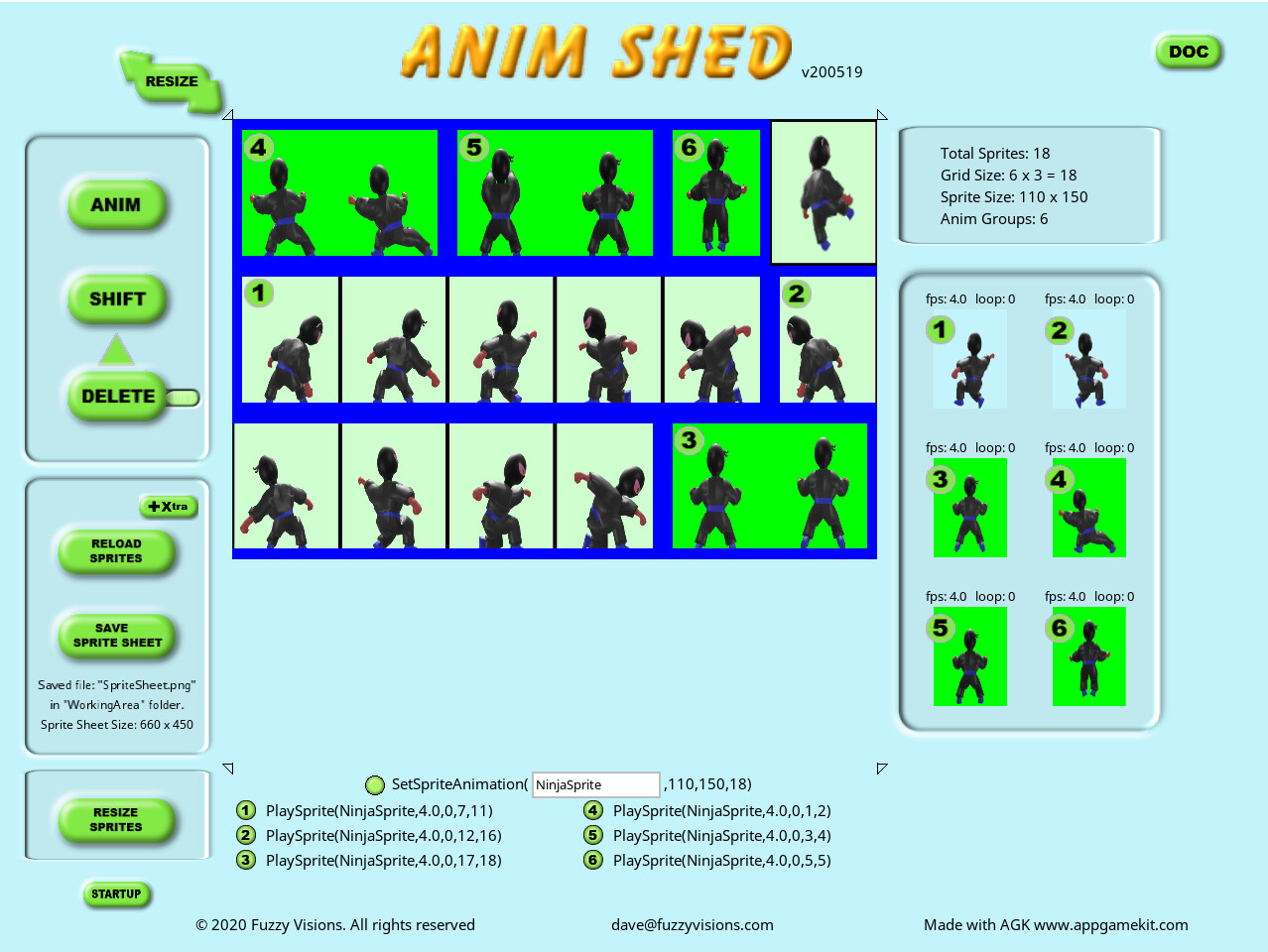 AppGameKit Studio - The Animation Sheet Editor #3