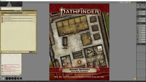 Fantasy Grounds - Pathfinder RPG - Pathfinder Flip-Mat - Classic Bandit Outpost Fantasy Grounds - Pathfinder RPG - Pathfinder Flip-Mat - Classic Bandit Outpost
