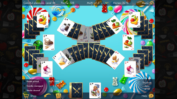 Скриншот из Delicious Solitaire