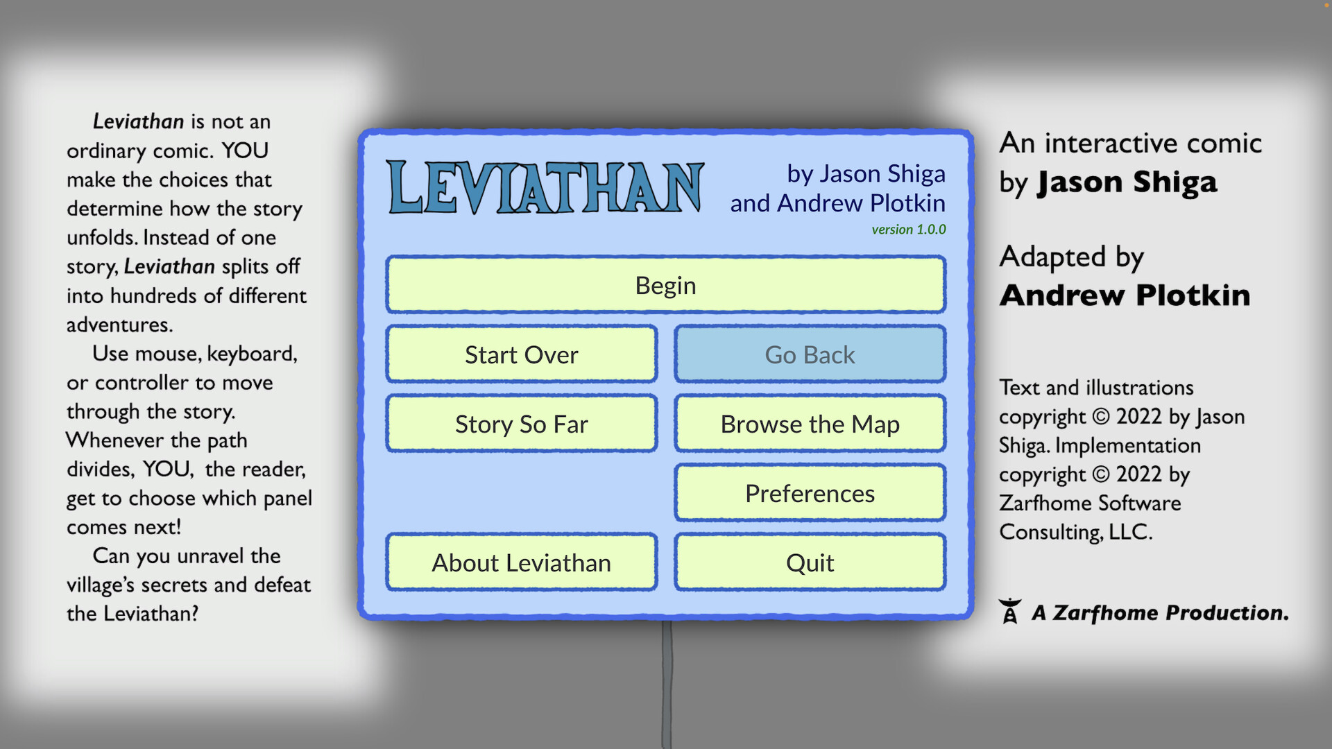Leviathan: An Interactive Comic Book #7