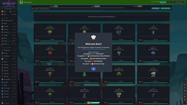 Скриншот из Melvor Idle: NOT USED