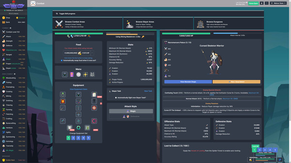 Скриншот из Melvor Idle: NOT USED