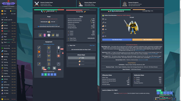 Скриншот из Melvor Idle: NOT USED