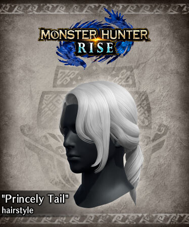 Monster Hunter Rise - "Princely Tail" hairstyle