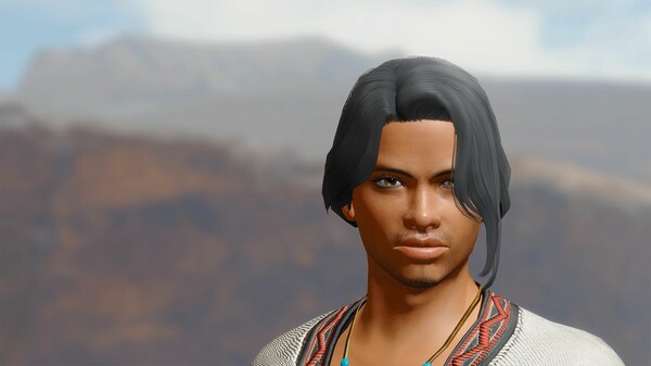 Monster Hunter Rise - "Princely Tail" hairstyle for steam Monster Hunter Rise - "Princely Tail" hairstyle for steam