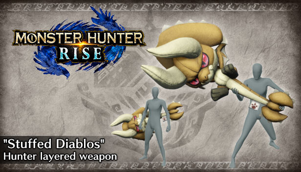 Stuffed Diablos Hunter layered weapon (Hammer) for Nintendo