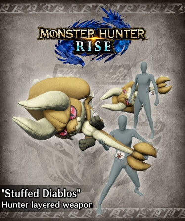 Monster Hunter Rise - "Stuffed Diablos" Hunter layered weapon (Hammer)