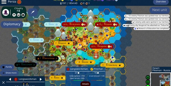 Скриншот из CIV