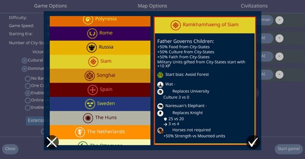 Скриншот из CIV