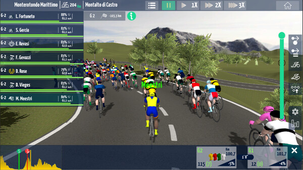 Скриншот из Live Cycling Manager 2022
