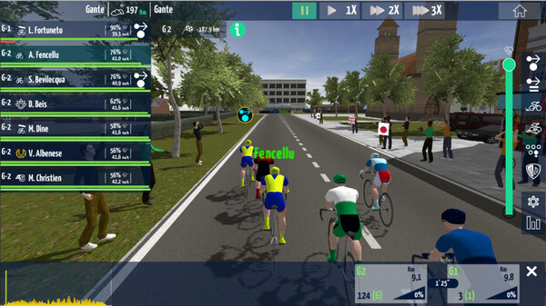 Скриншот из Live Cycling Manager 2022