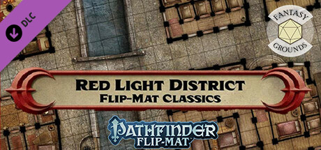 Fantasy Grounds - Pathfinder RPG - Pathfinder Flip-Mat - Classic Red Light District