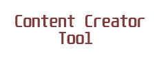 Content creator tool (CCT) 게임 이미지