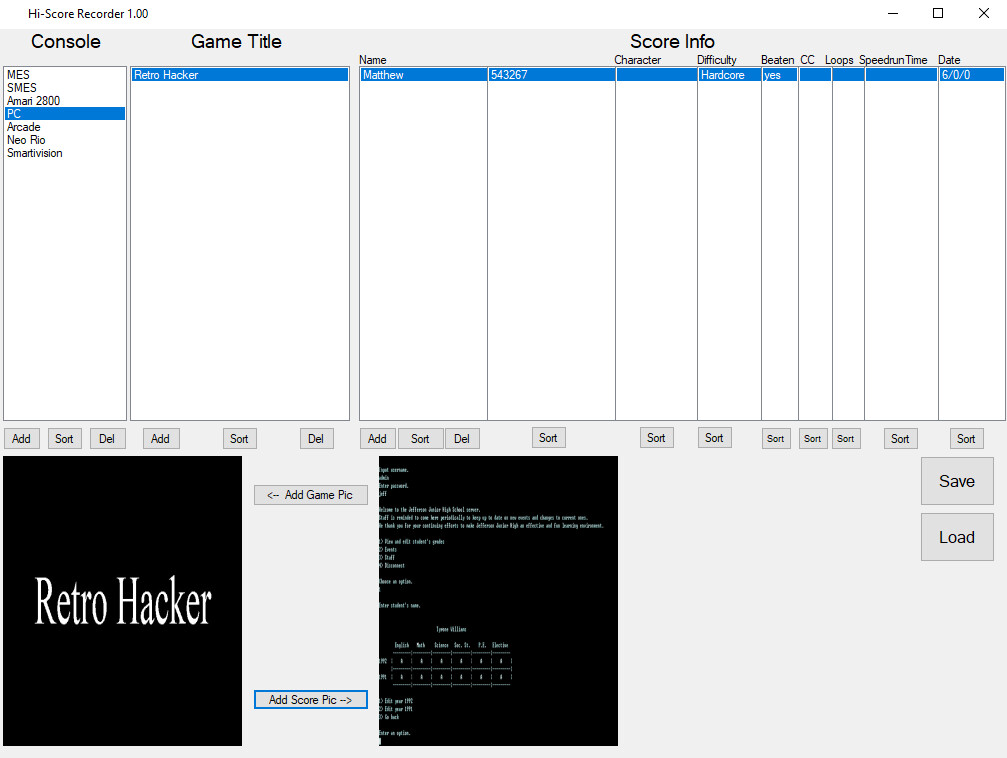 Hi-Score Recorder #5