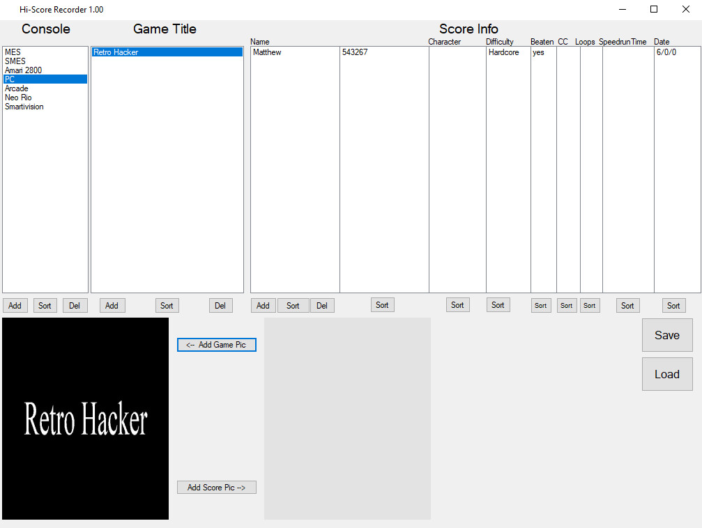 Hi-Score Recorder #4