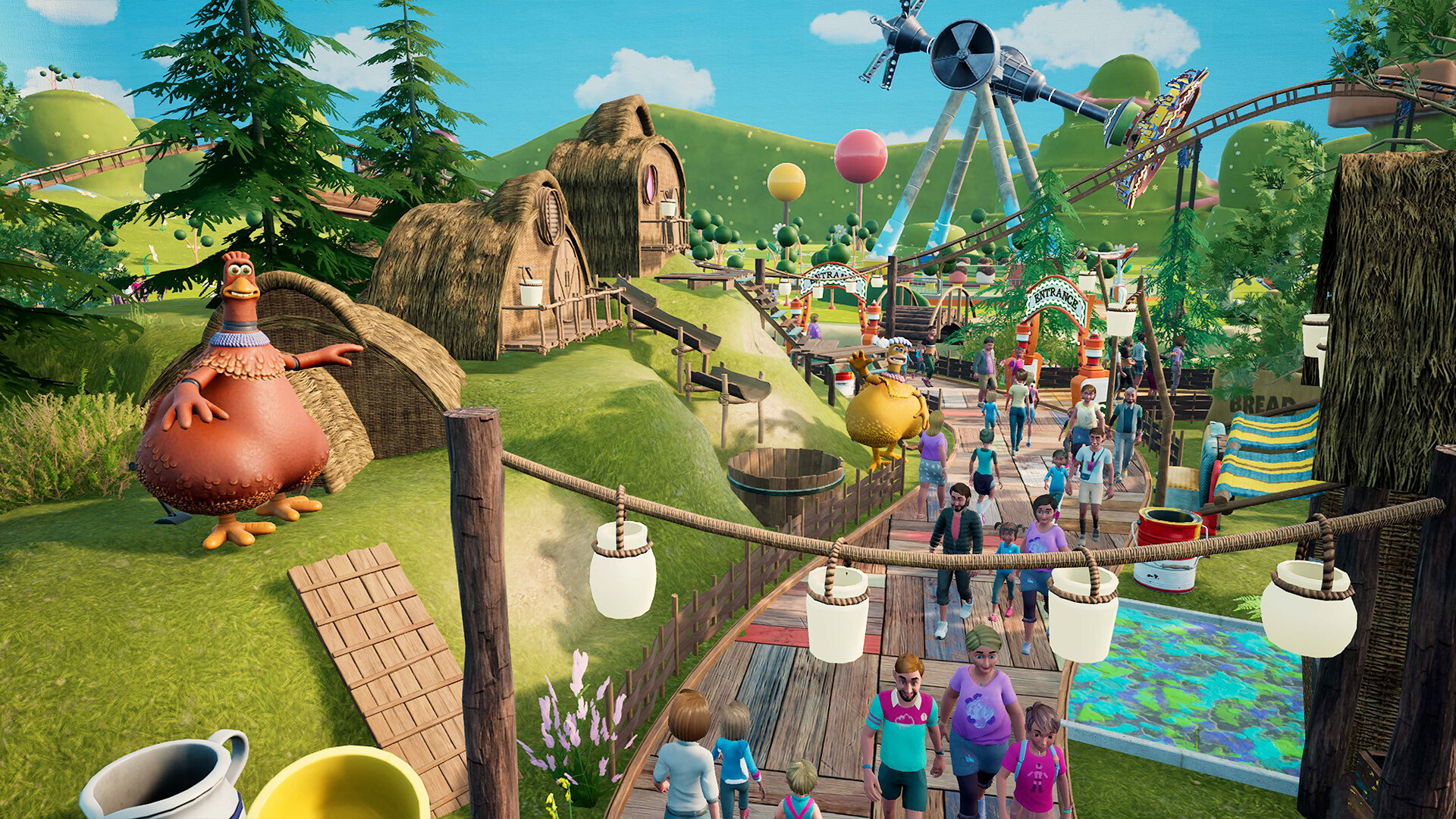 Park Beyond - Chicken Run: Dawn of the Nugget - Theme World screenshot screenshot 6