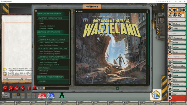 Fantasy Grounds - Fallout RPG - Once Upon a Time in the Wasteland