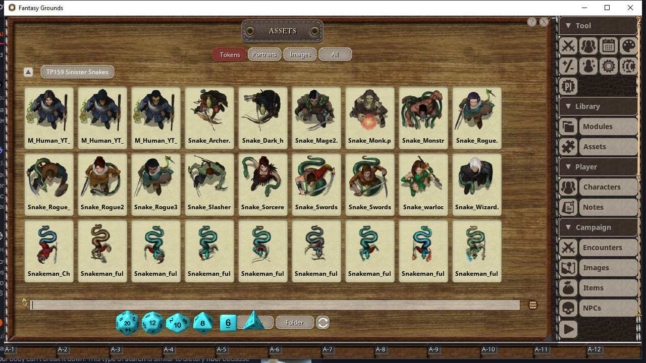 Fantasy Grounds - Devin Night Token Pack 159: Sinister Snakes Featured Screenshot #1