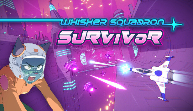 Imagen de la cápsula de "Whisker Squadron: Survivor" que utilizó RoboStreamer para las transmisiones en Steam