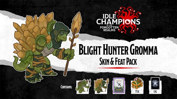 Idle Champions - Blight Hunter Gromma Skin & Feat Pack