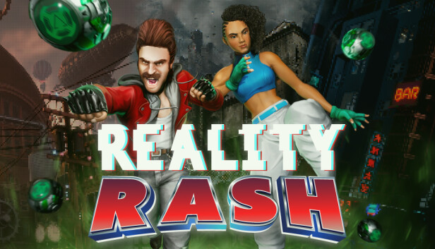 Capsule Grafik von "Reality Rash", das RoboStreamer für seinen Steam Broadcasting genutzt hat.