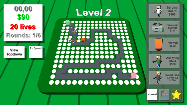 Tech Invaders TD game for Linux 1