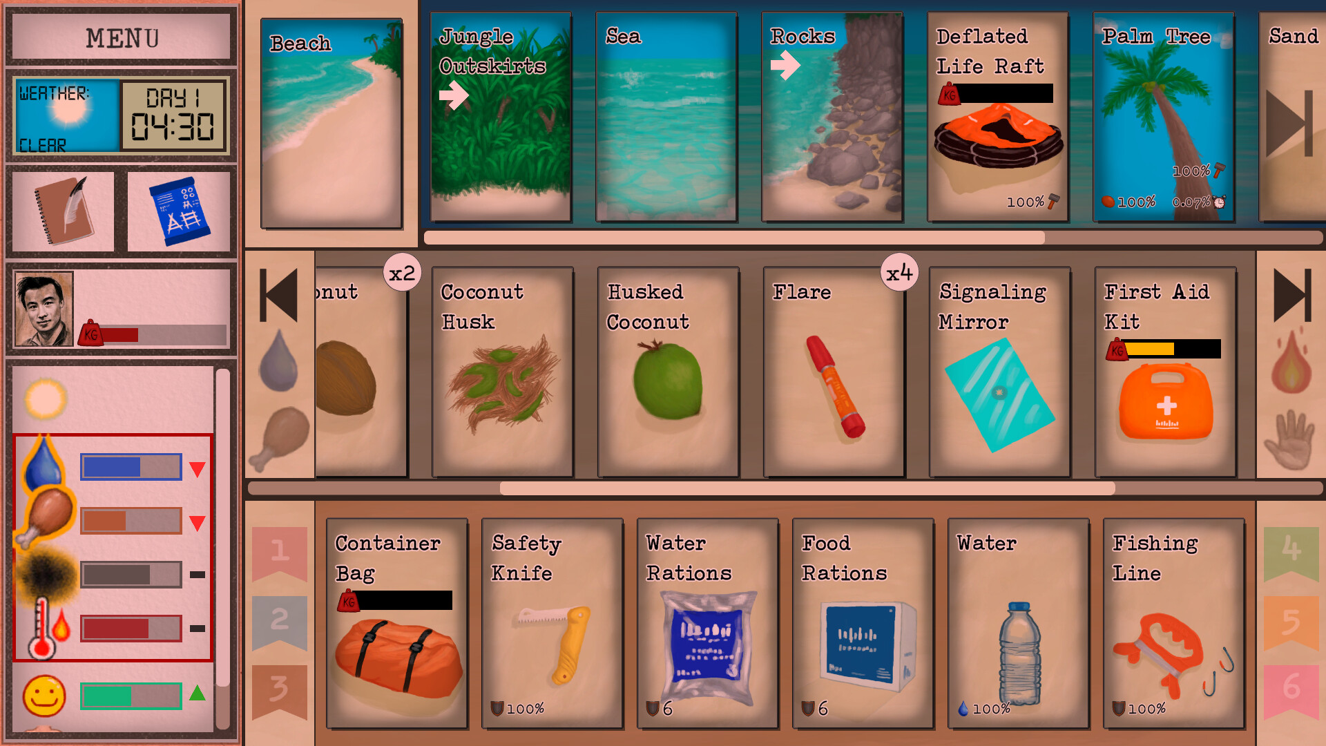 screenshot of Card Survival: Tropical Island - The First Days 1