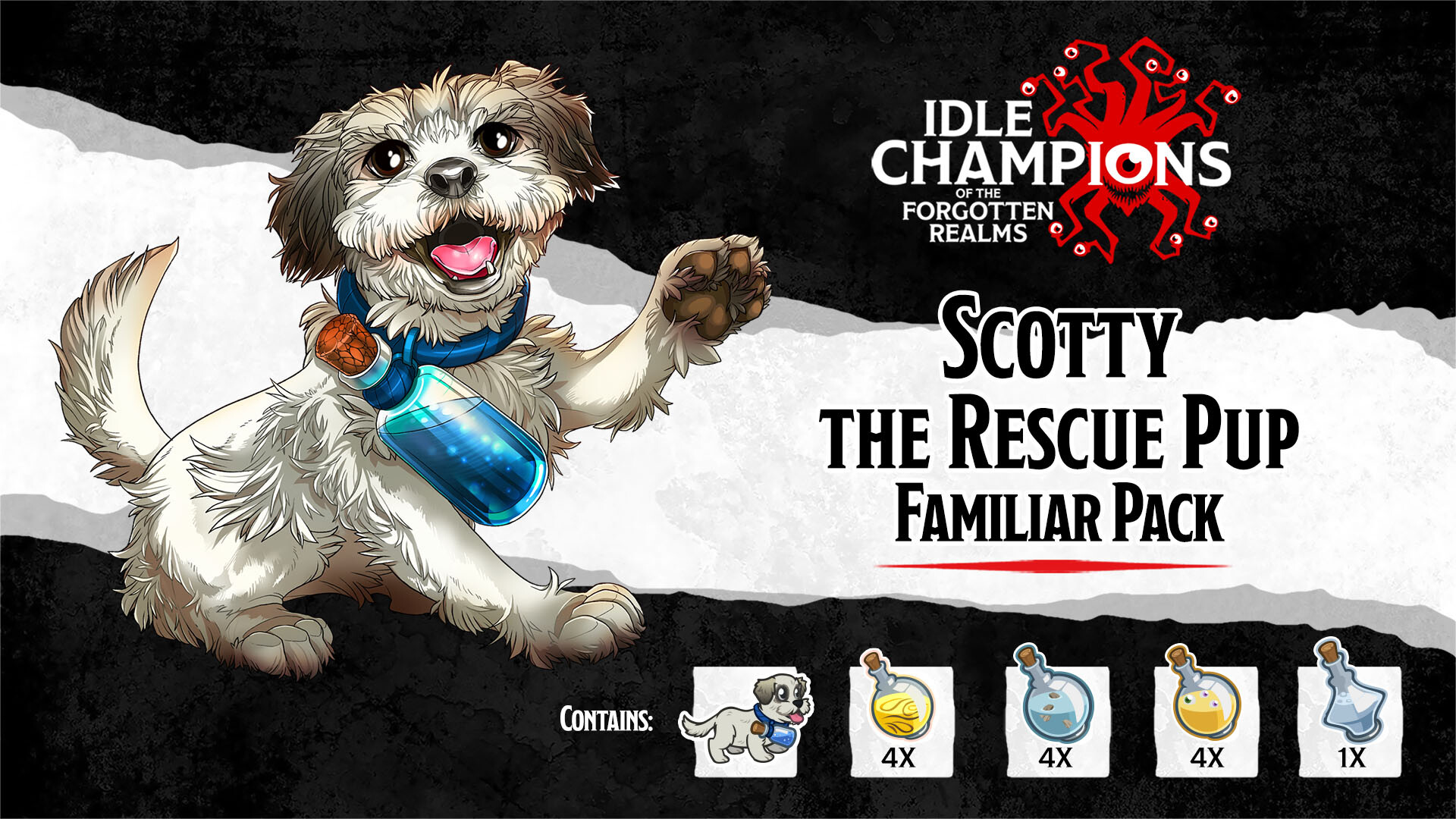 Idle Champions - Scotty the Rescue Pup Familiar Pack Featured Screenshot #1