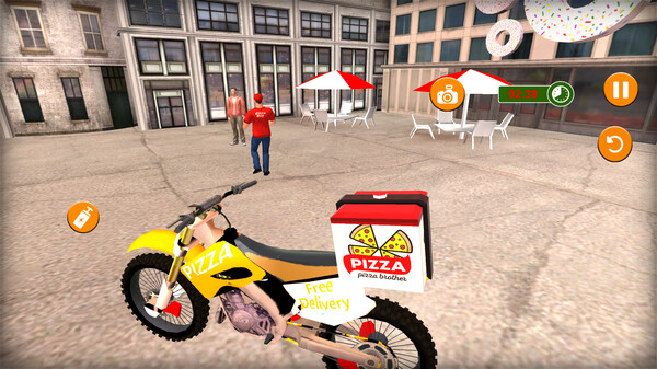 Скриншот из Moto Pizza Courier