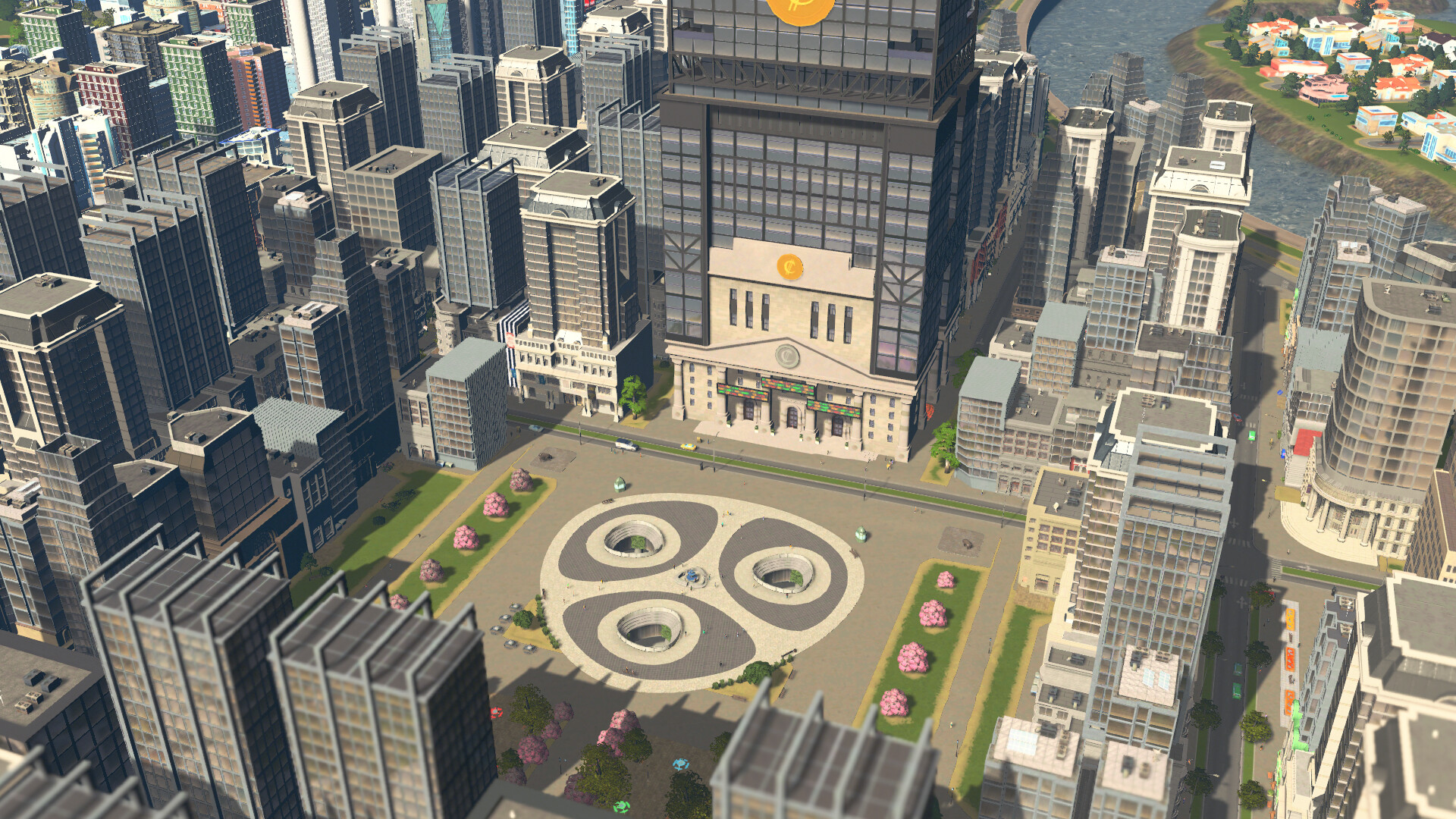 cities skylines financial districts