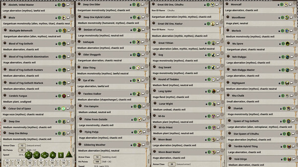 Fantasy Grounds - Mythos Monsters for steam Fantasy Grounds - Mythos Monsters for steam