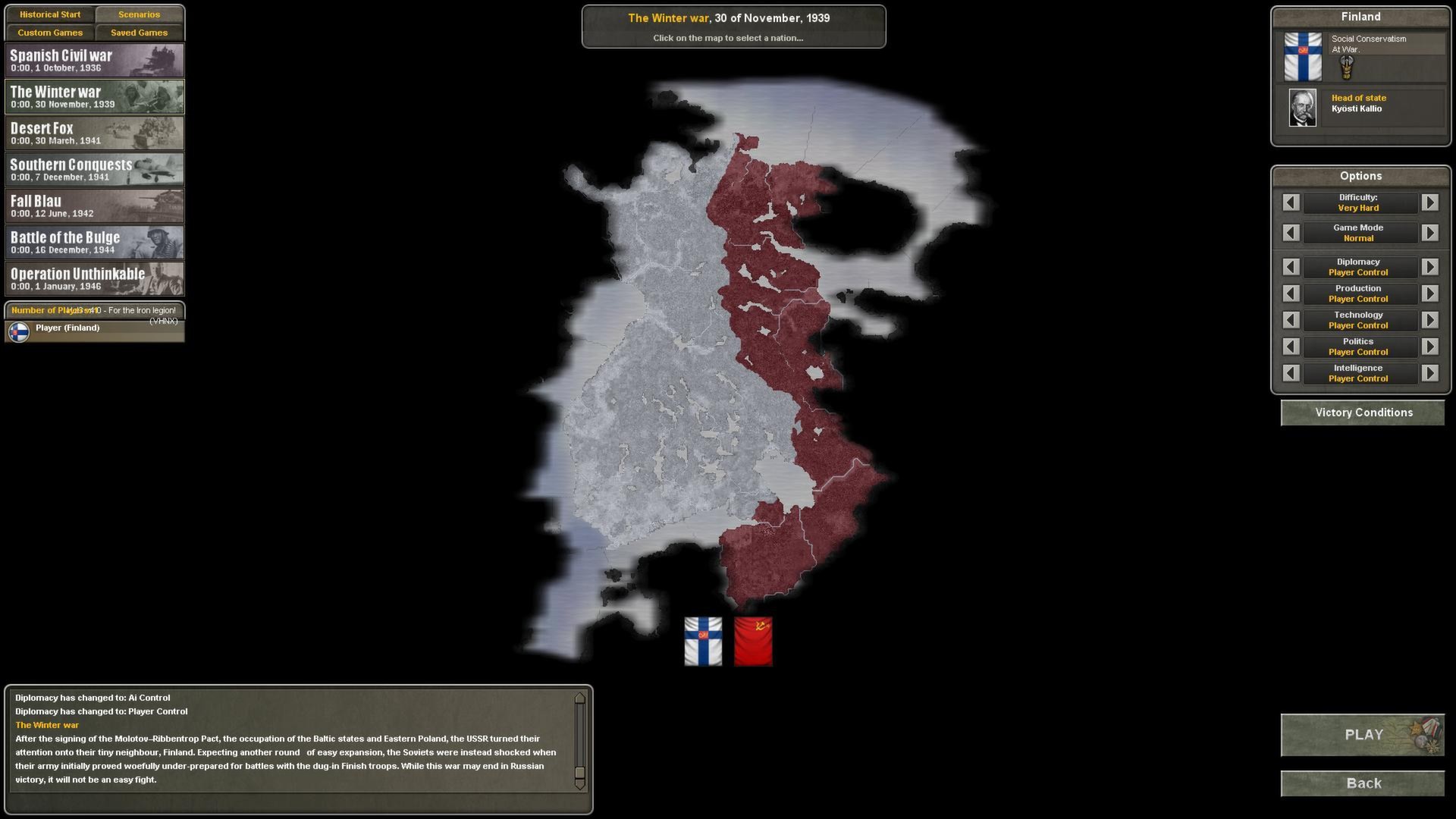 Hearts of Iron III: Their Finest Hour Featured Screenshot #1