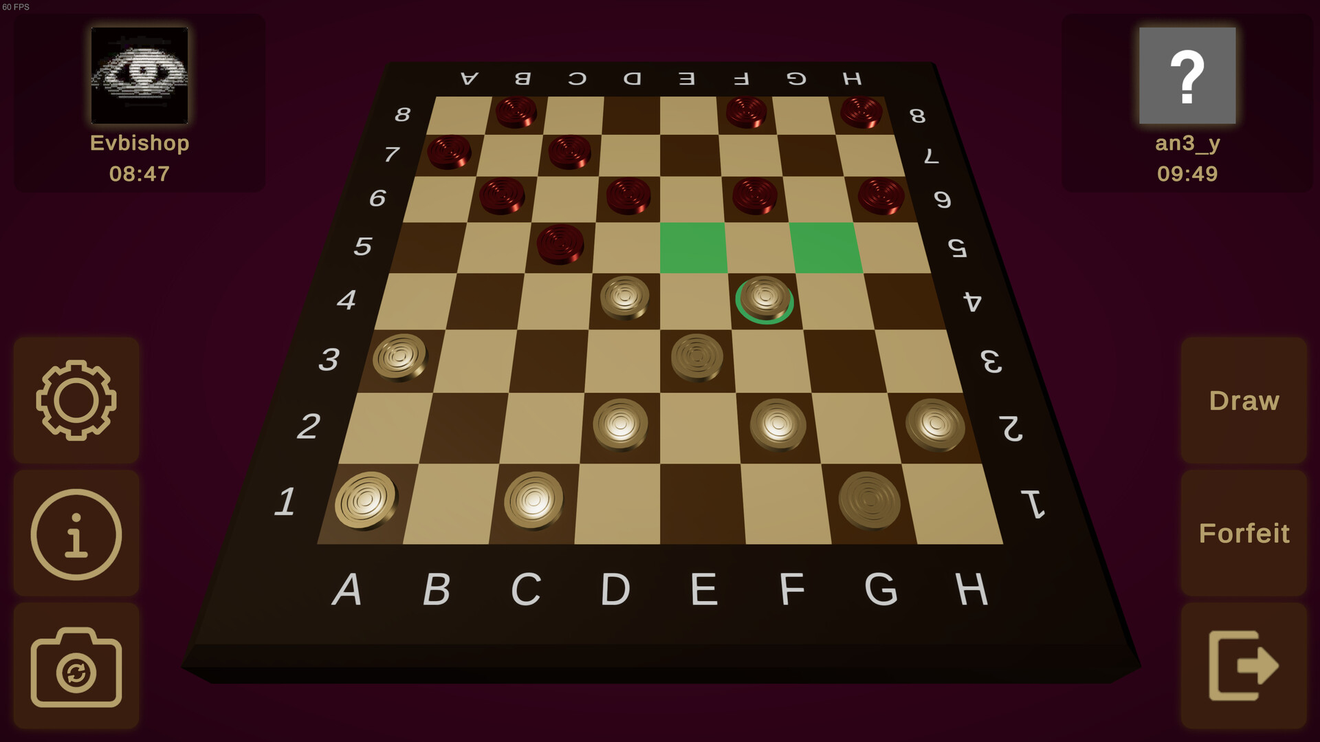 Decent Checkers screenshot 1