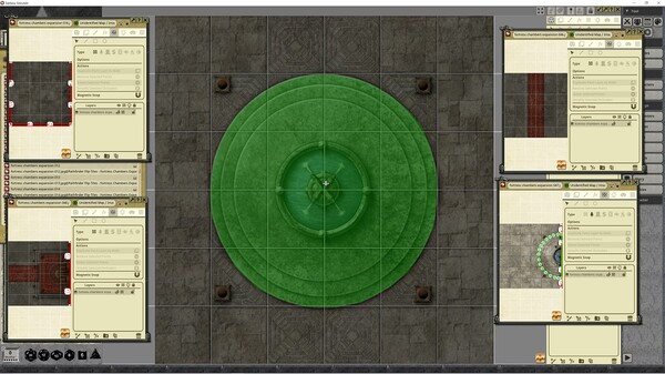Fantasy Grounds - Pathfinder RPG - Flip-Tiles - Fortress Chambers Expansion