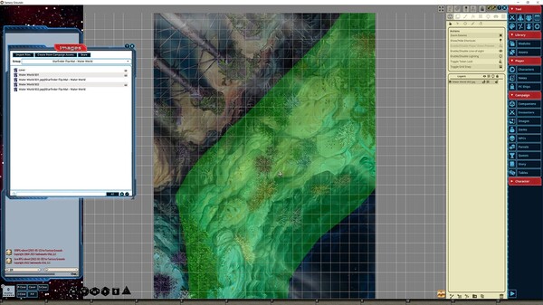 Fantasy Grounds - Starfinder RPG - Flip-Mat - Water World