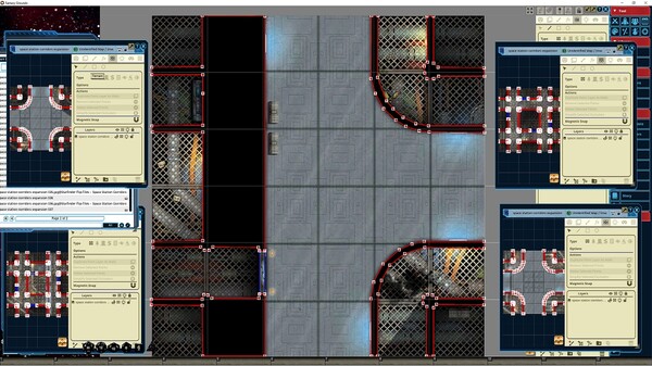 Fantasy Grounds - Starfinder RPG - Flip-Tiles - Space Station Corridors Expansion Fantasy Grounds - Starfinder RPG - Flip-Tiles - Space Station Corridors Expansion