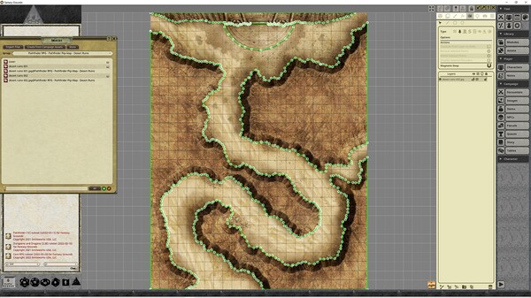 Fantasy Grounds - Pathfinder RPG - Pathfinder Flip-Mat - Desert Ruins