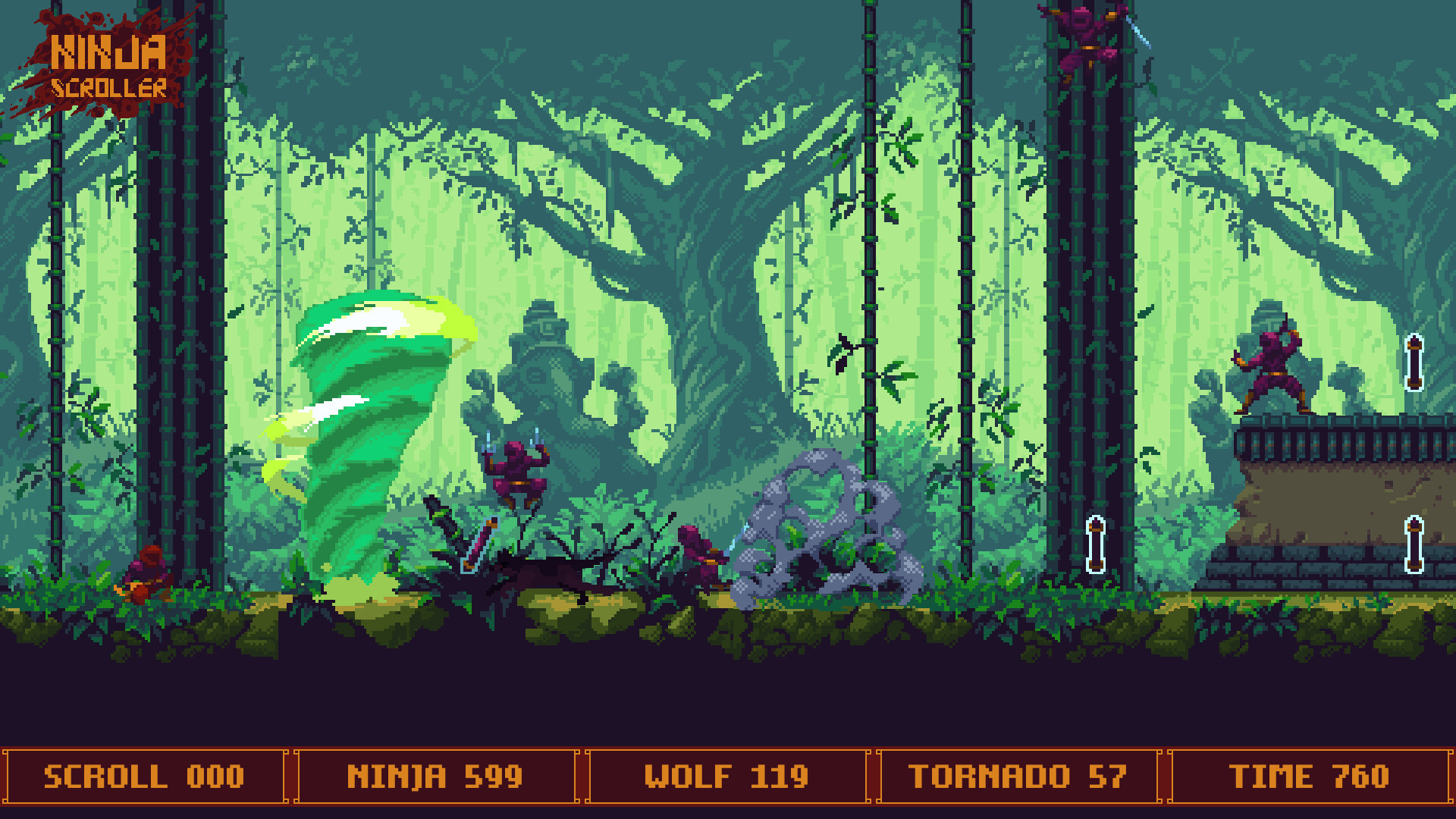 Ninja Scroller screenshot 1