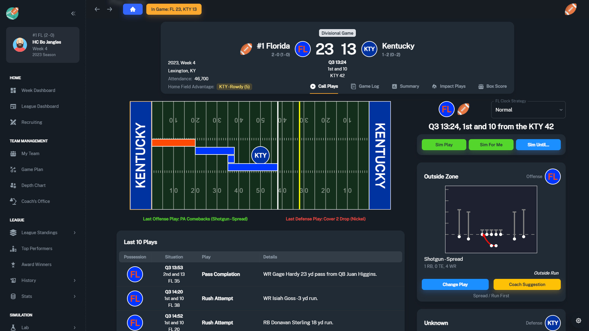 Football Coach: College Dynasty screenshot 1