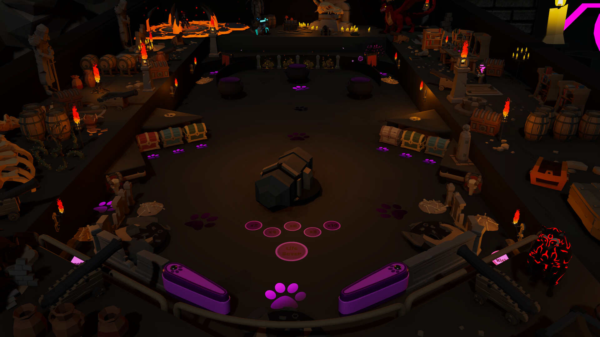 Roxy Raccoon's Pinball Panic - Medieval Mayhem Featured Screenshot #1